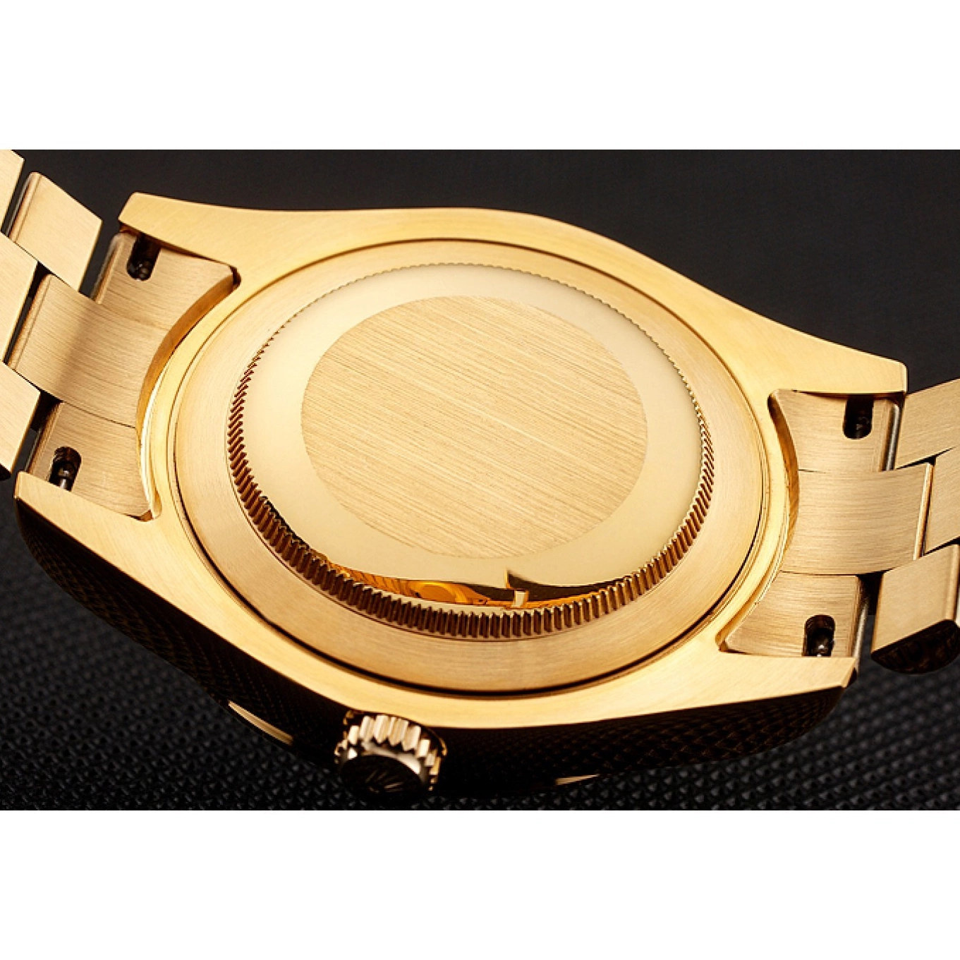 Best AAA Replica Sites Day-Date Bracelet Gold Diamonds 1454101 And Black Swiss Rolex Rubies Dial 0626
